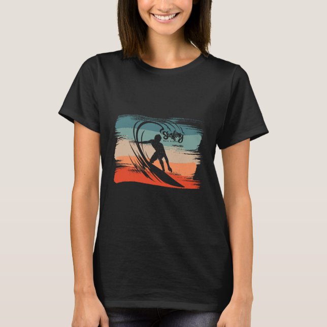 Camiseta Praia de Surf Tábua de Surf Surf  (Frente)