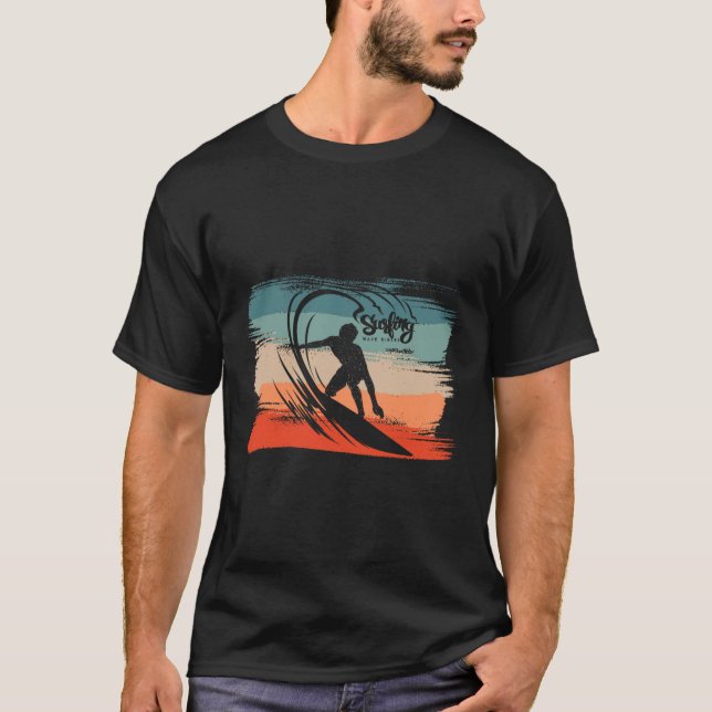 Camiseta Praia de Surf Tábua de Surf Surf  (Frente)