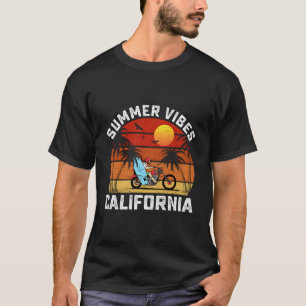 Camiseta Praia de Surfe Verão Califórnia