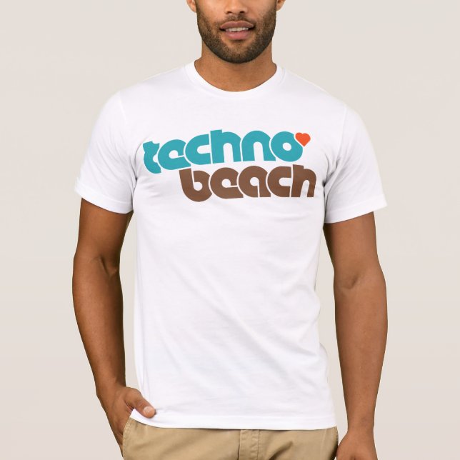 Camiseta Praia de Techno (Frente)