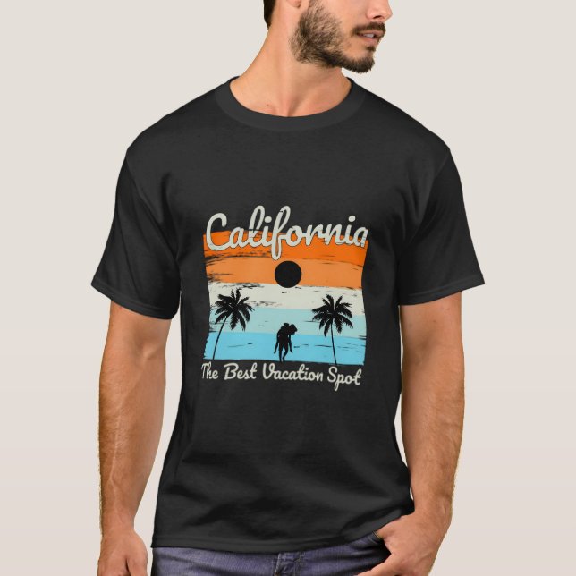 Camiseta Praia de Verão da Califórnia (Frente)