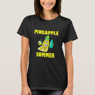 Camiseta Praia de Verão de Abacaxi