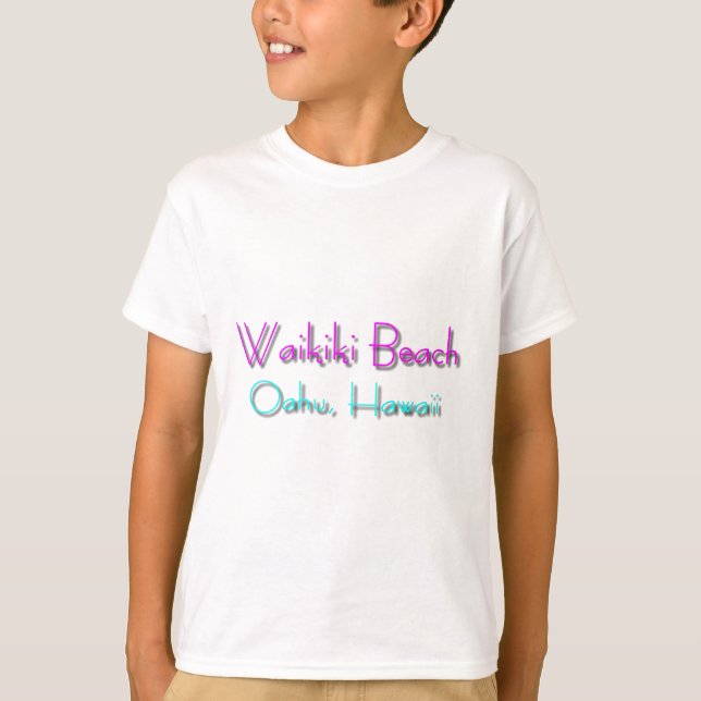 Camiseta Praia de Waikiki (Frente)