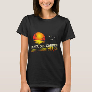 Camiseta Praia Del Carmen México Pôr do Sol Tropical