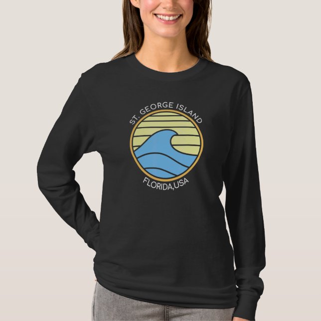Camiseta Praia Diária da Ilha de George, rua (Frente)