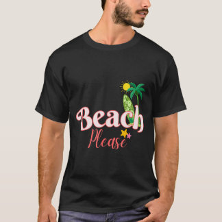 Camiseta Praia divertida férias de verão gráfico fofo litor