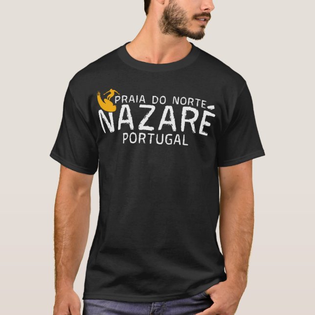 Camiseta Praia do Norte - Surf Portugal nazista surfando (Frente)
