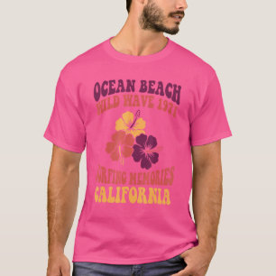 Camiseta Praia do Oceano Onda Selvagem 1971 Memórias de Sur