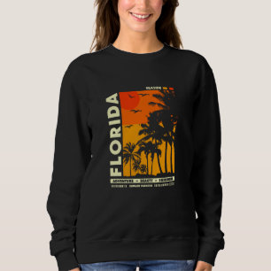 Camiseta Praia do pôr do sol de verão na Flórida à beira-ma
