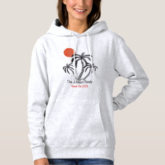 Camiseta Praia do Pôr do Sol Tropical Palmeira Férias em Fa