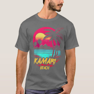 Camiseta Praia do Retrowave Beach Kamari