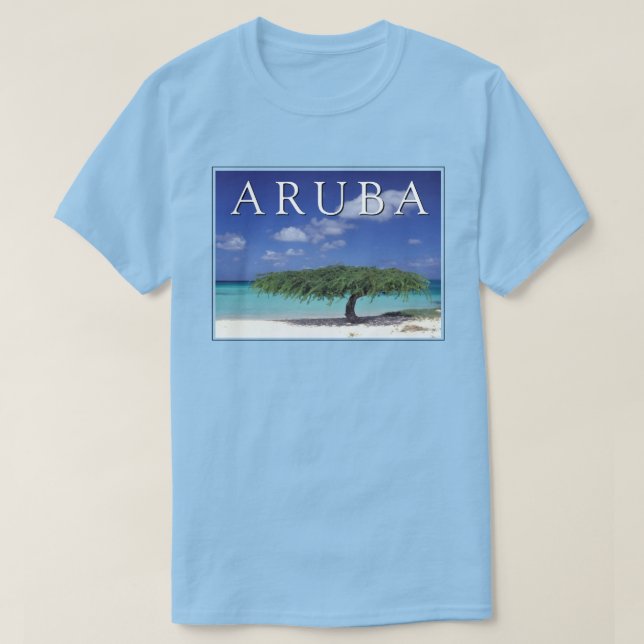 Camiseta Praia Eagle | Caribe, Aruba (Frente do Design)