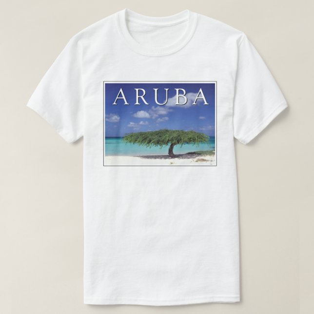 Camiseta Praia Eagle | Caribe, Aruba (Frente do Design)