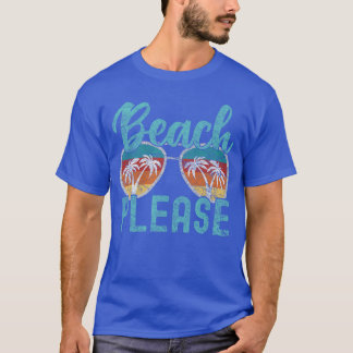 Camiseta Praia Engraçada Por Favor Férias de Verão Vibes Pr
