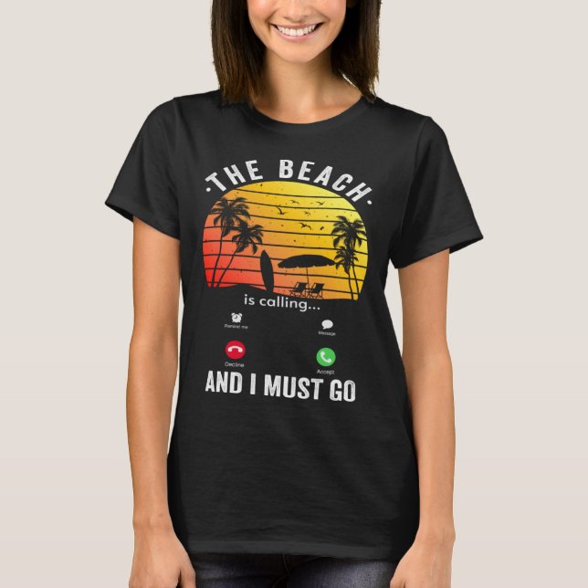 Camiseta Praia está chamando e devo ir no verão 1 (Frente)