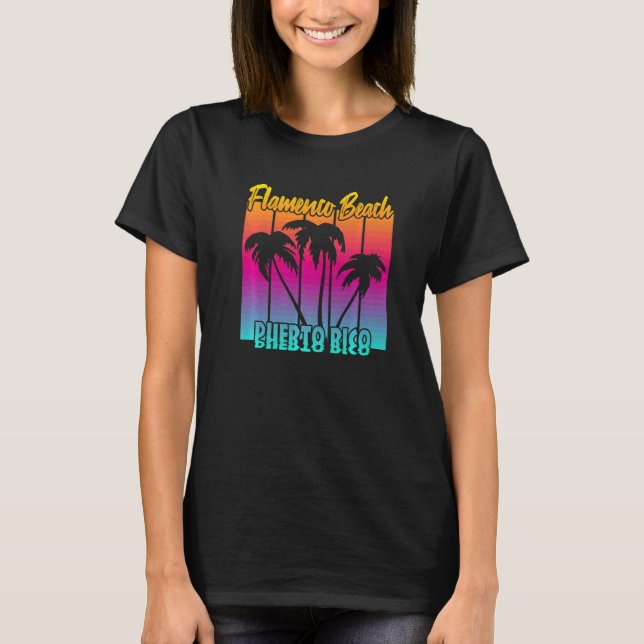 Camiseta Praia Flamenca Vintage   (Frente)