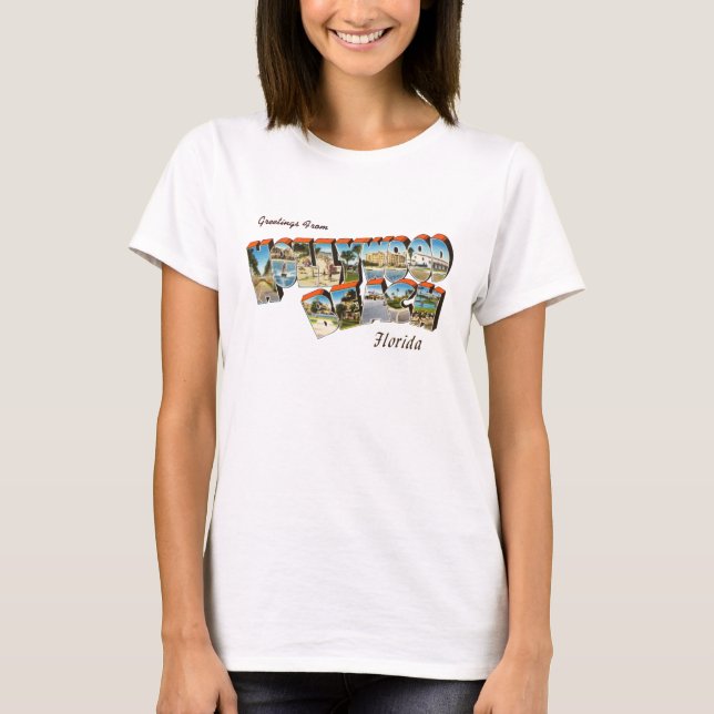 Camiseta Praia Florida de Hollywood (Frente)