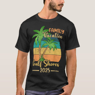 Camiseta Praia Gulf Shores Alabama Férias em Família 2025 V