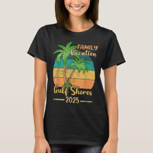 Camiseta Praia Gulf Shores Alabama Férias em Família 2025 V