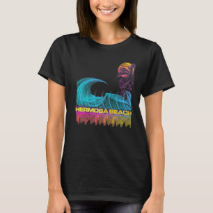 Camiseta Praia Hermosa Retro Estilo Anos 80 Vintage Vaporw