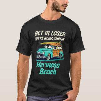 Camiseta Praia Hermosa Surf California Garota Mulheres Home