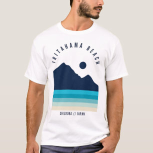 Camiseta Praia Iritahama Shizuoka Japão Retro Vintage