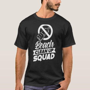 Camiseta Praia Limpa Prensas De Esquadrão Para Limpeza