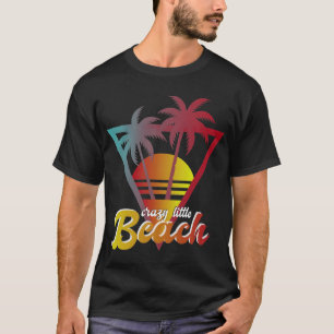 Camiseta Praia Louca Palma de Sol Poente Retro
