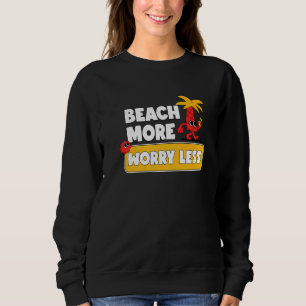 Camiseta Praia Mais Preocupada Menos Férias Verão Víbias 1