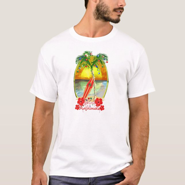 Camiseta Praia Mele Kalikimaka (Frente)