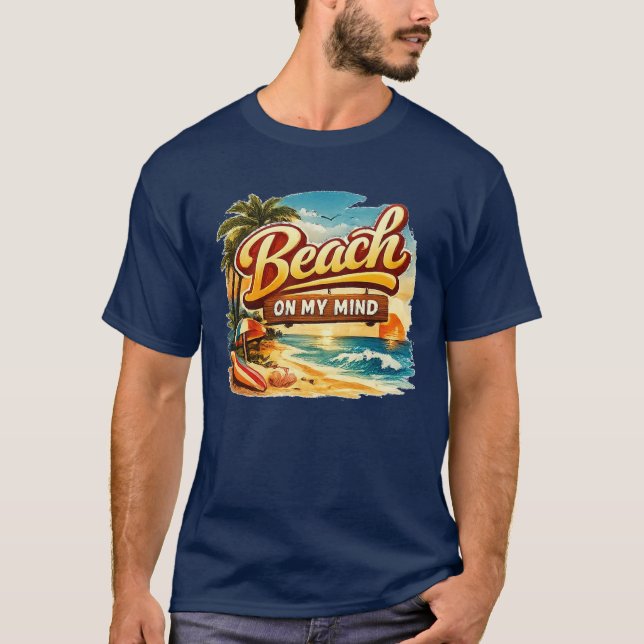 CAMISETA PRAIA NA MINHA MENTE (Frente)