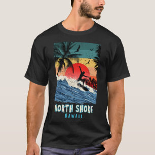 Camiseta Praia North Shore Havaí Surf Vintage Retro Palmeir