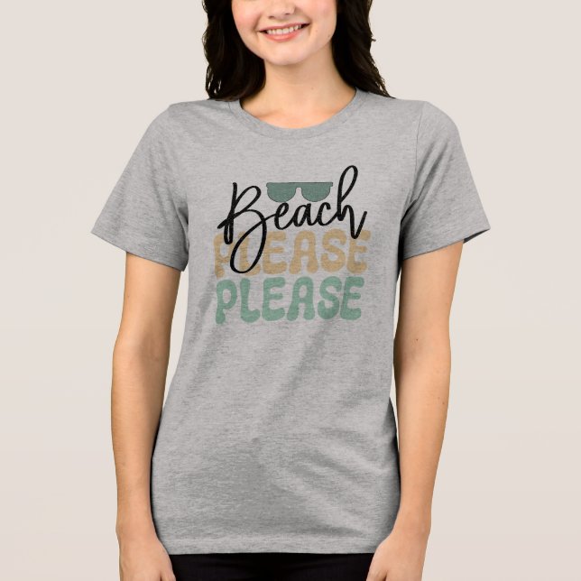 Camiseta Praia, por favor (Frente)