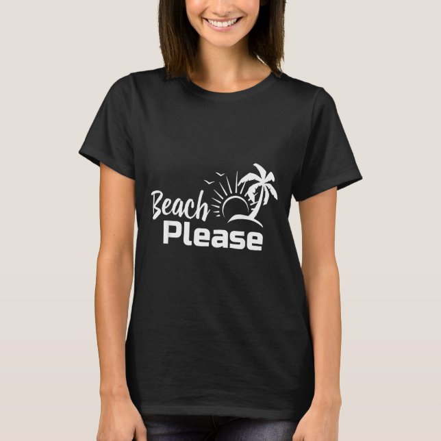 Camiseta Praia Por Favor (Frente)