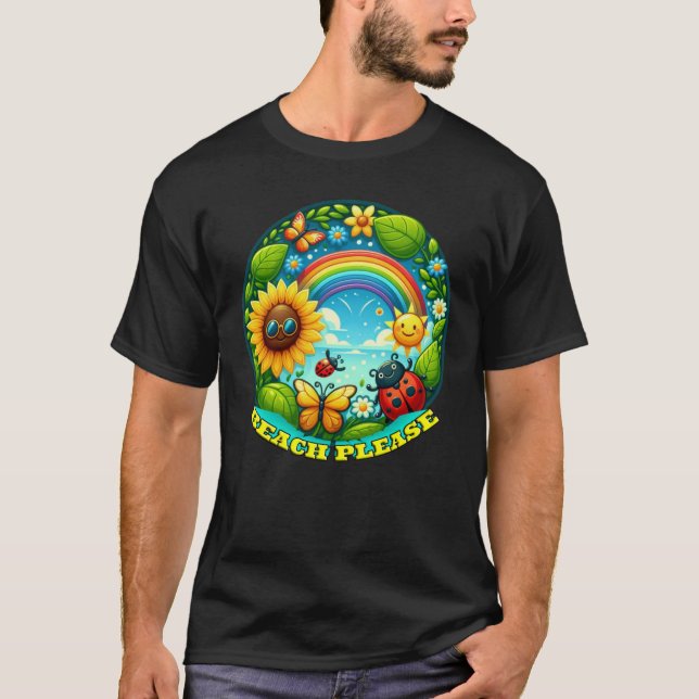 Camiseta Praia, por favor (Frente)