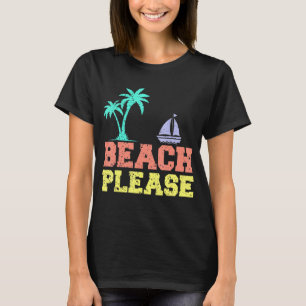 Camiseta Praia Por Favor Crianças Praia