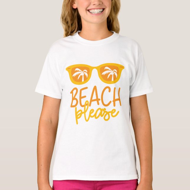 Camiseta Praia Por Favor (Pode Personalizar) (Frente)