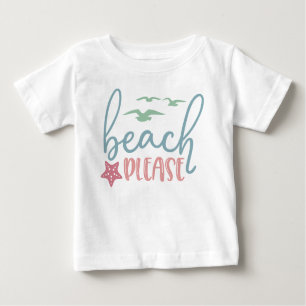Camiseta Praia Por Favor, Star Fish Seagulha Divertida