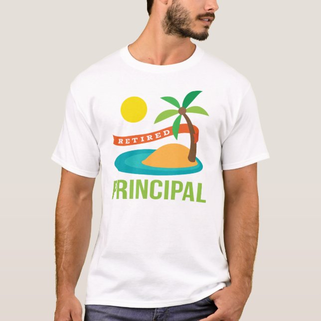 Camiseta Praia principal aposentada (Frente)