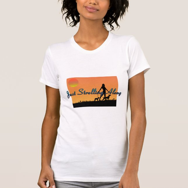Camiseta Praia Principal e Passeio de Cachorro (Frente)