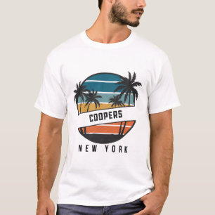Camiseta Praia Retro Coopers Nova York Surfboard Surfing _1