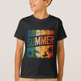 Camiseta Praia Retro de Surf Prancha de Surf Vintage Surfis