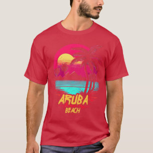 Camiseta Praia Retrowave Beach Aruba