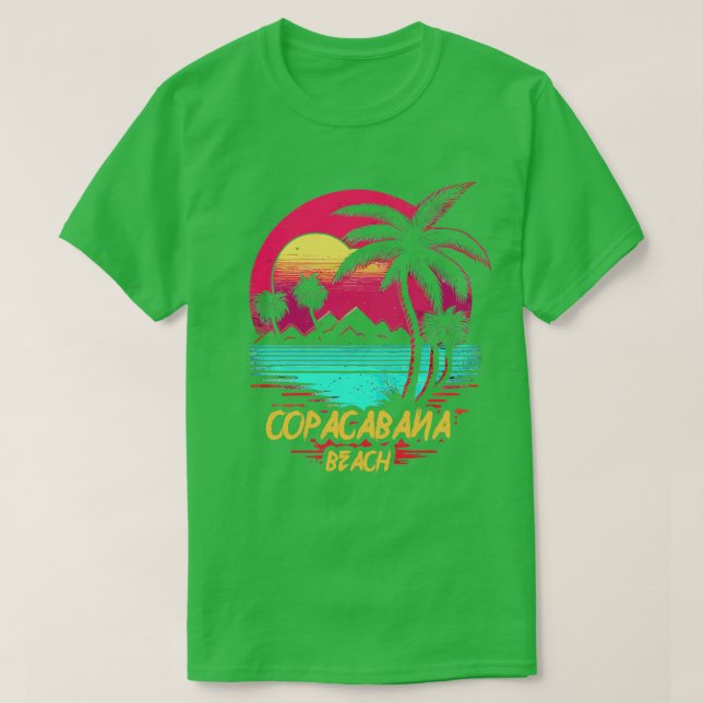 Camiseta Praia Retrowave Copacabana (Frente do Design)