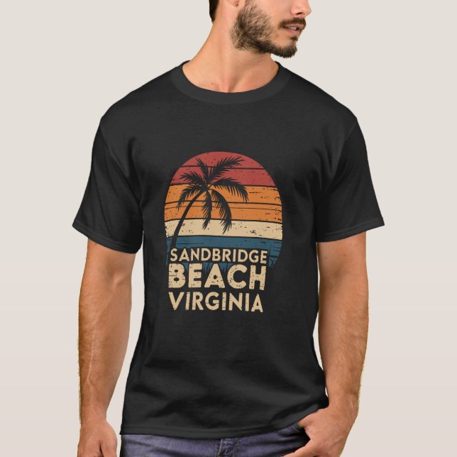 Camiseta Praia Sandbridge EUA Virgínia (Frente)