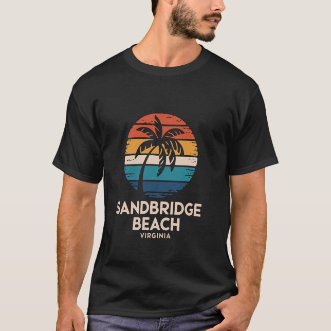 Camiseta Praia Sandbridge EUA Virgínia (Frente)