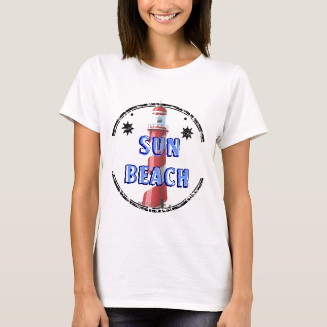 Camiseta praia solar (Frente)