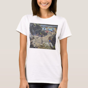Camiseta Praia St Ives de Porthmeor da cachoeira