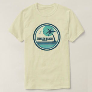 Camiseta Praia Stinson Califórnia Palmeira Pássaros