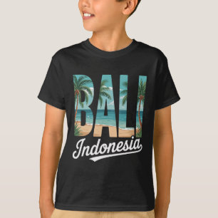 Camiseta Praia Tropical de Palma Li Indonésia e Oceano A
